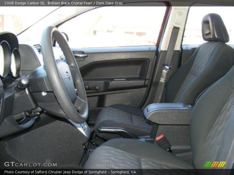 Brilliant Black Crystal Pearl / Dark Slate Gray 2008 Dodge Caliber SE