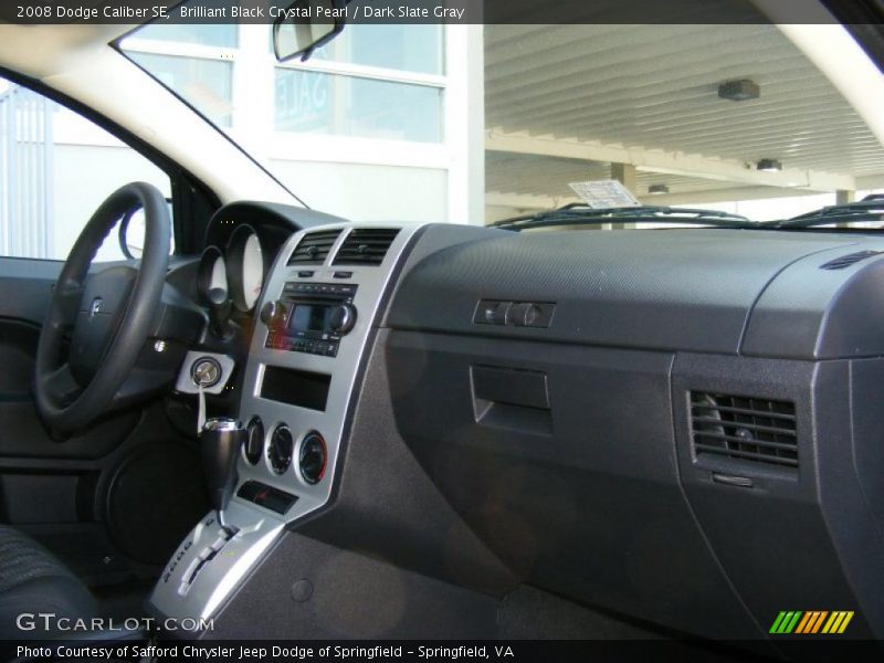 Brilliant Black Crystal Pearl / Dark Slate Gray 2008 Dodge Caliber SE