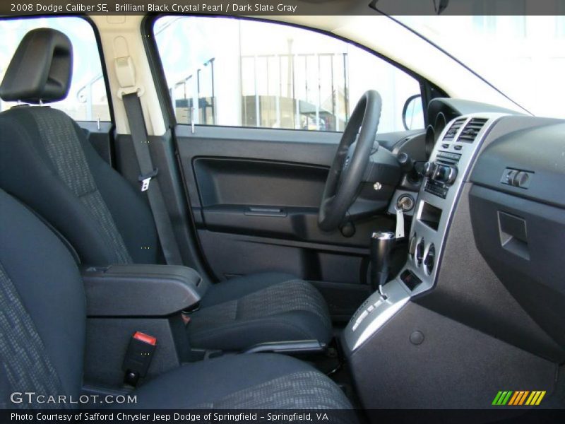 Brilliant Black Crystal Pearl / Dark Slate Gray 2008 Dodge Caliber SE