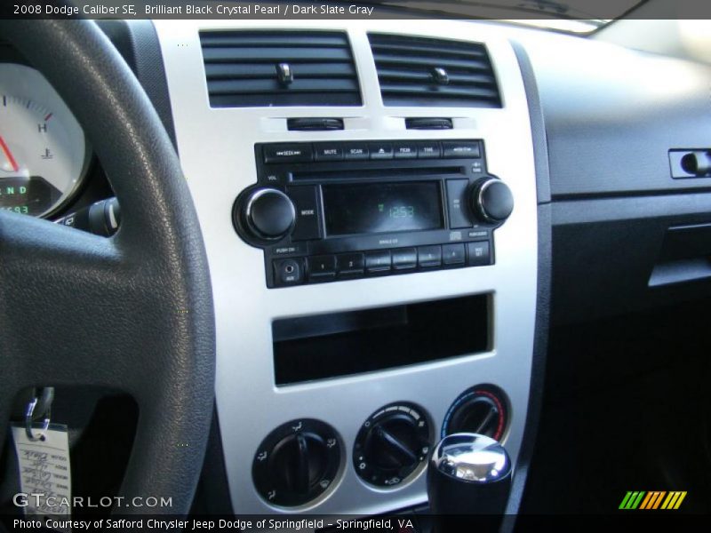 Brilliant Black Crystal Pearl / Dark Slate Gray 2008 Dodge Caliber SE