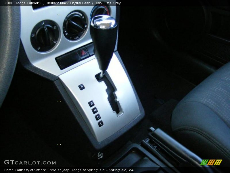 Brilliant Black Crystal Pearl / Dark Slate Gray 2008 Dodge Caliber SE