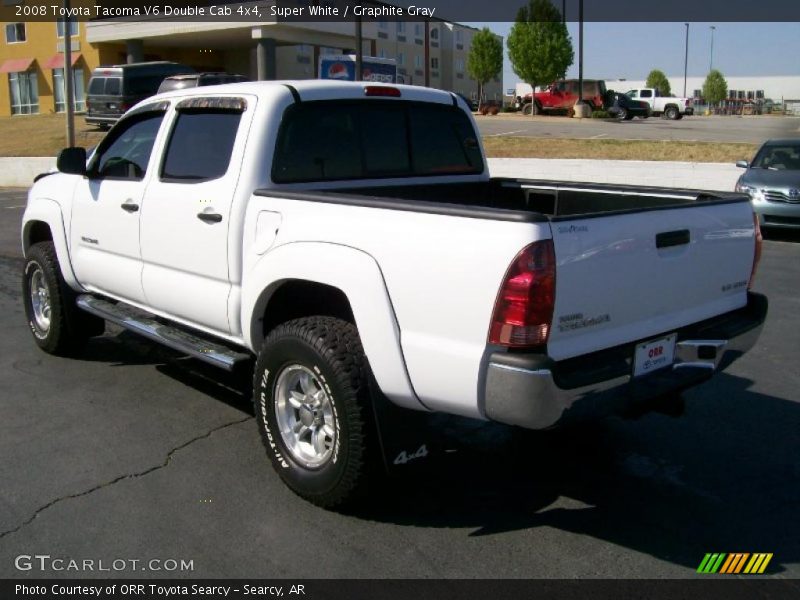 Super White / Graphite Gray 2008 Toyota Tacoma V6 Double Cab 4x4