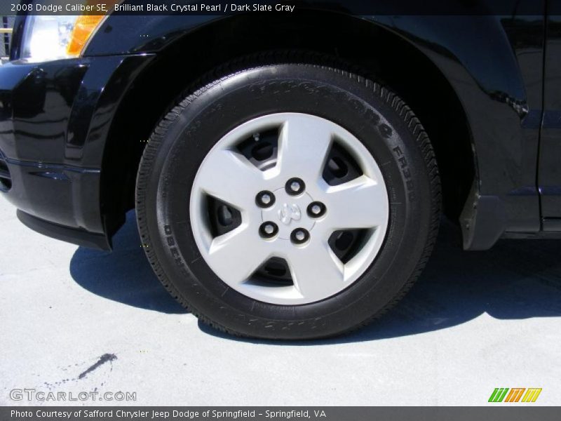 Brilliant Black Crystal Pearl / Dark Slate Gray 2008 Dodge Caliber SE