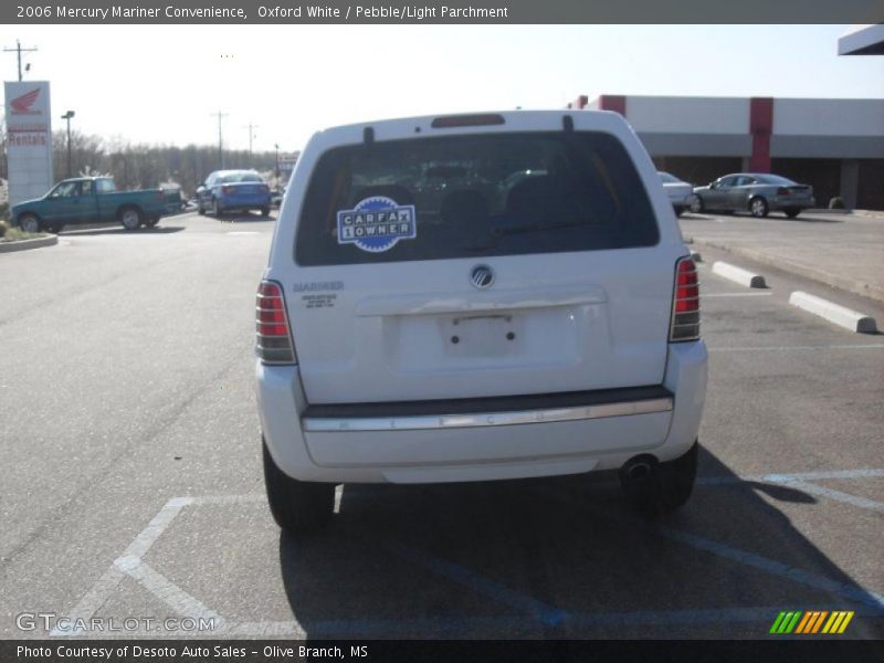 Oxford White / Pebble/Light Parchment 2006 Mercury Mariner Convenience