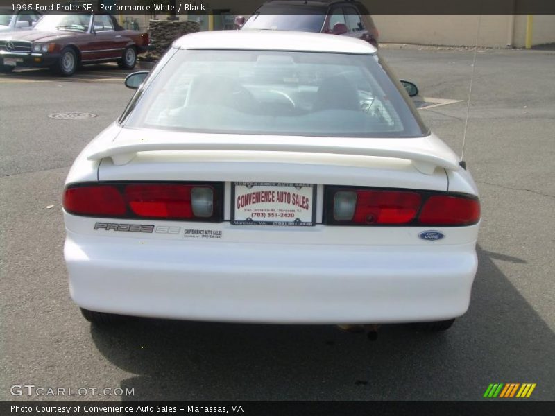 Performance White / Black 1996 Ford Probe SE