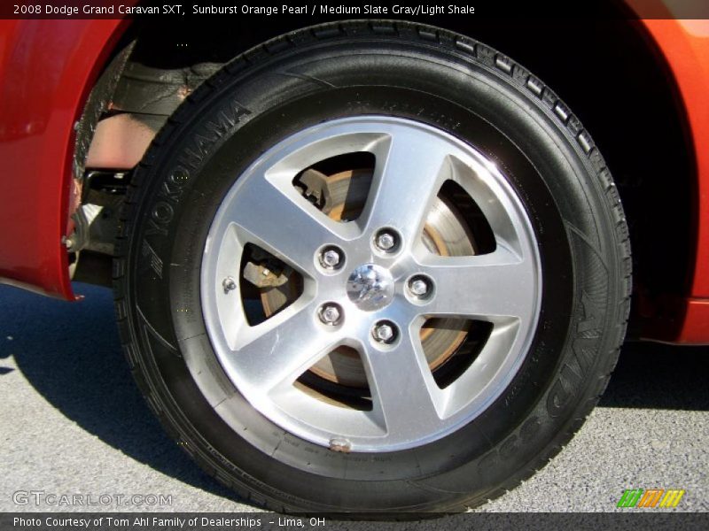 Sunburst Orange Pearl / Medium Slate Gray/Light Shale 2008 Dodge Grand Caravan SXT