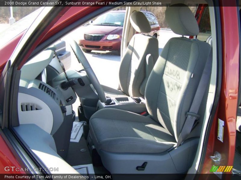 Sunburst Orange Pearl / Medium Slate Gray/Light Shale 2008 Dodge Grand Caravan SXT