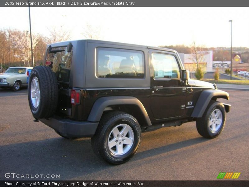 Black / Dark Slate Gray/Medium Slate Gray 2009 Jeep Wrangler X 4x4