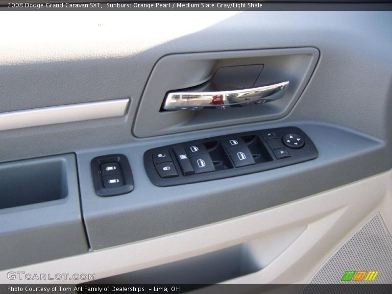 Sunburst Orange Pearl / Medium Slate Gray/Light Shale 2008 Dodge Grand Caravan SXT
