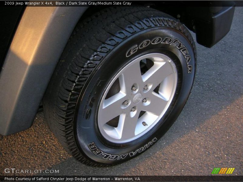Black / Dark Slate Gray/Medium Slate Gray 2009 Jeep Wrangler X 4x4