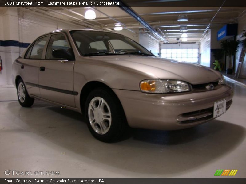 Cashmere Taupe Metallic / Light Neutral 2001 Chevrolet Prizm