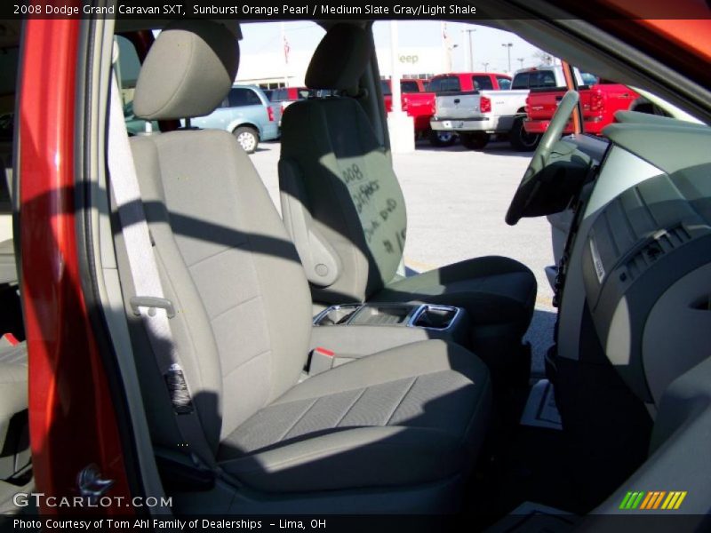 Sunburst Orange Pearl / Medium Slate Gray/Light Shale 2008 Dodge Grand Caravan SXT