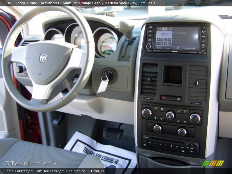 Sunburst Orange Pearl / Medium Slate Gray/Light Shale 2008 Dodge Grand Caravan SXT