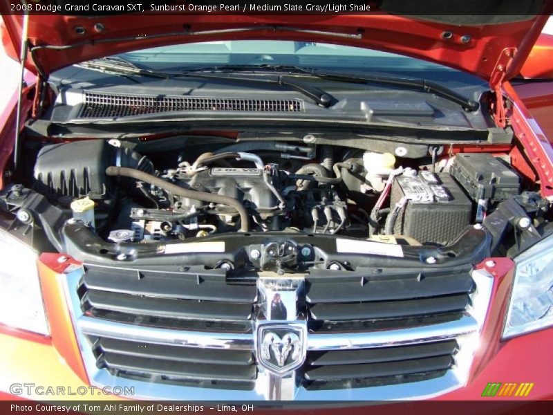 Sunburst Orange Pearl / Medium Slate Gray/Light Shale 2008 Dodge Grand Caravan SXT