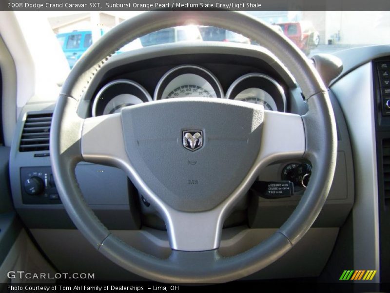 Sunburst Orange Pearl / Medium Slate Gray/Light Shale 2008 Dodge Grand Caravan SXT