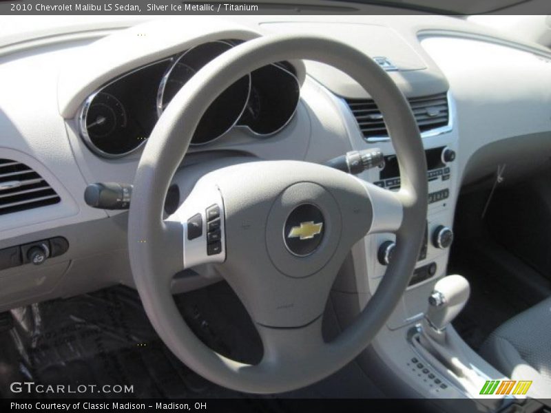 Silver Ice Metallic / Titanium 2010 Chevrolet Malibu LS Sedan