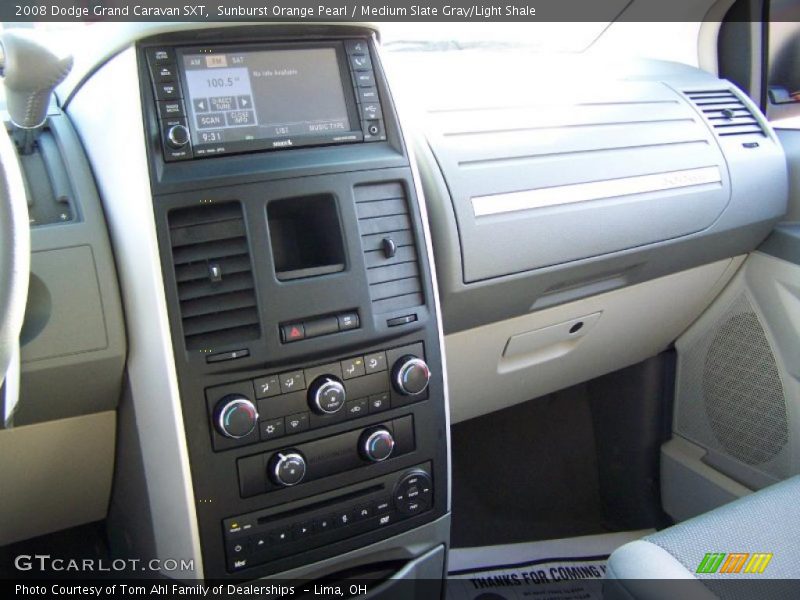 Sunburst Orange Pearl / Medium Slate Gray/Light Shale 2008 Dodge Grand Caravan SXT