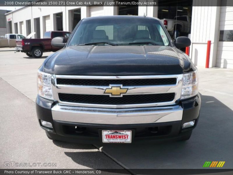 Black / Light Titanium/Ebony Accents 2008 Chevrolet Silverado 1500 Z71 Crew Cab 4x4