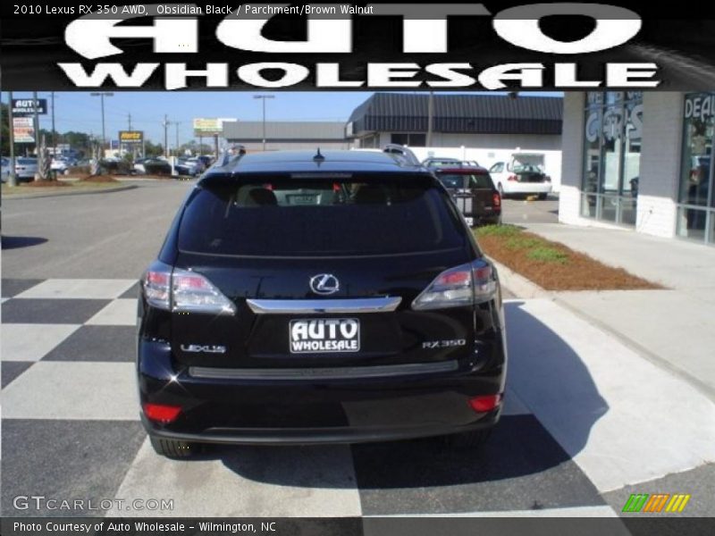 Obsidian Black / Parchment/Brown Walnut 2010 Lexus RX 350 AWD