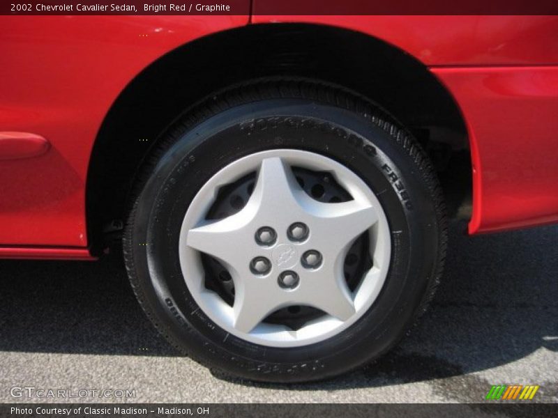 Bright Red / Graphite 2002 Chevrolet Cavalier Sedan