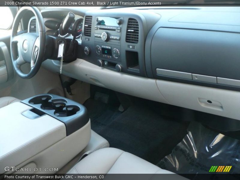 Black / Light Titanium/Ebony Accents 2008 Chevrolet Silverado 1500 Z71 Crew Cab 4x4
