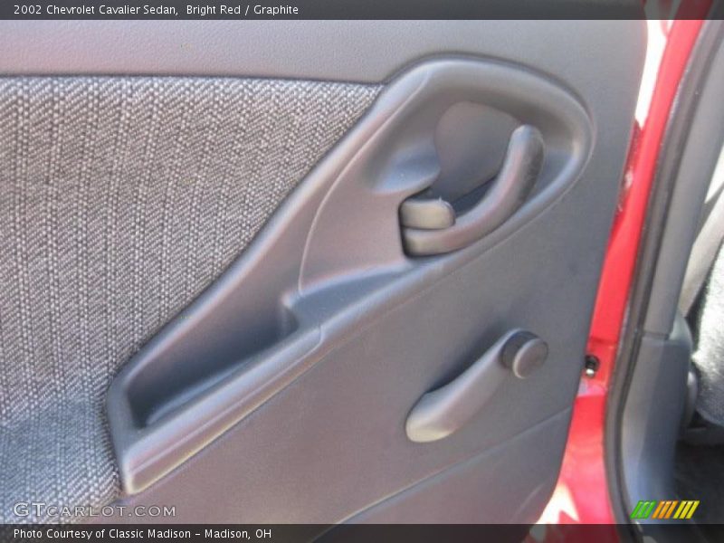 Bright Red / Graphite 2002 Chevrolet Cavalier Sedan