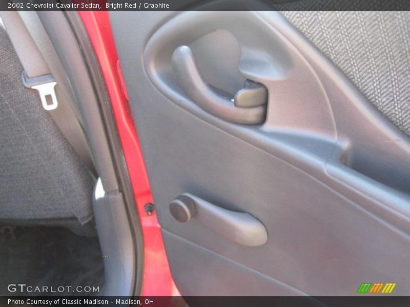 Bright Red / Graphite 2002 Chevrolet Cavalier Sedan