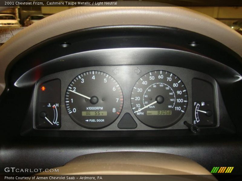 Cashmere Taupe Metallic / Light Neutral 2001 Chevrolet Prizm