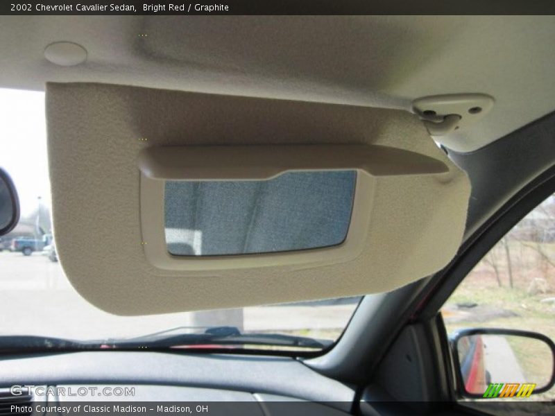 Bright Red / Graphite 2002 Chevrolet Cavalier Sedan