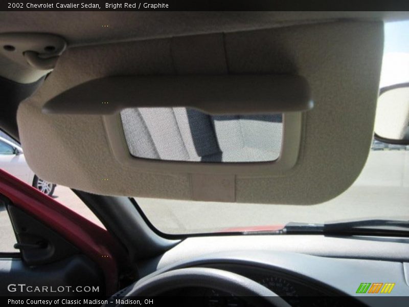 Bright Red / Graphite 2002 Chevrolet Cavalier Sedan