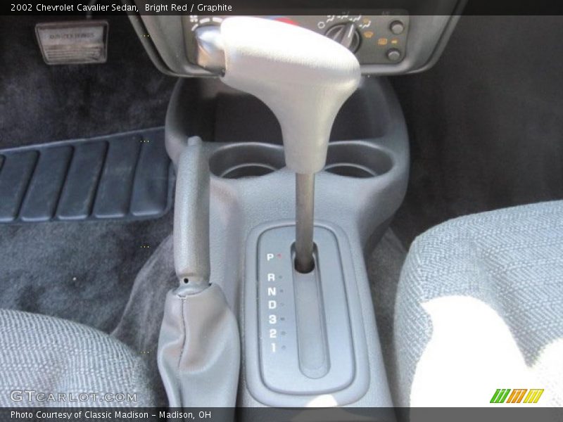 Bright Red / Graphite 2002 Chevrolet Cavalier Sedan