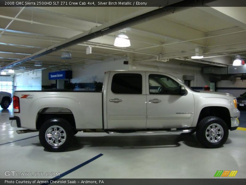Silver Birch Metallic / Ebony 2008 GMC Sierra 2500HD SLT Z71 Crew Cab 4x4