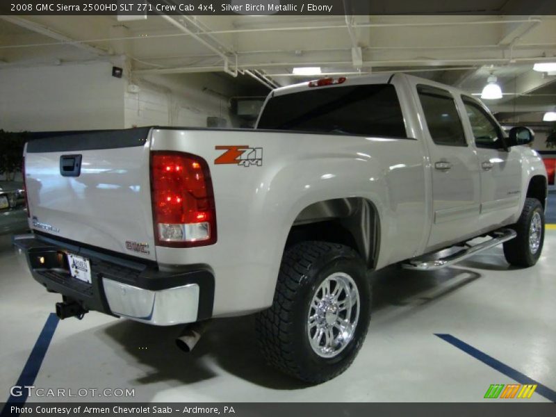 Silver Birch Metallic / Ebony 2008 GMC Sierra 2500HD SLT Z71 Crew Cab 4x4