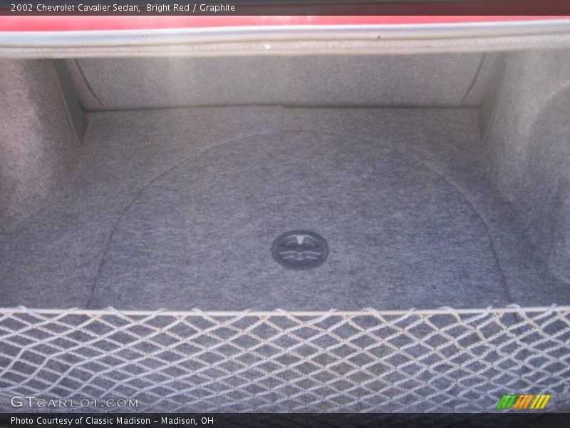 Bright Red / Graphite 2002 Chevrolet Cavalier Sedan