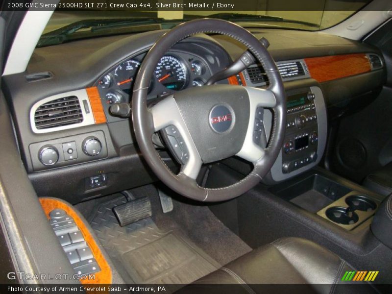 Silver Birch Metallic / Ebony 2008 GMC Sierra 2500HD SLT Z71 Crew Cab 4x4