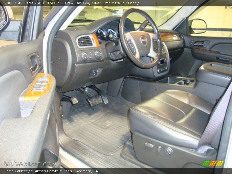 Silver Birch Metallic / Ebony 2008 GMC Sierra 2500HD SLT Z71 Crew Cab 4x4