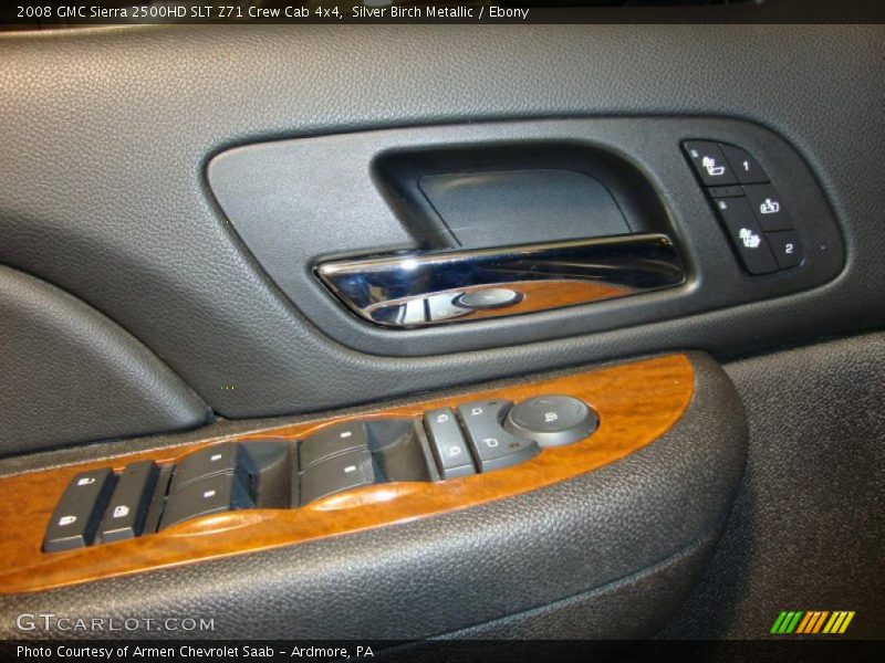 Silver Birch Metallic / Ebony 2008 GMC Sierra 2500HD SLT Z71 Crew Cab 4x4