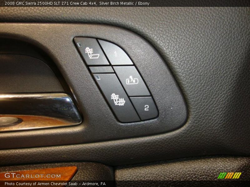 Silver Birch Metallic / Ebony 2008 GMC Sierra 2500HD SLT Z71 Crew Cab 4x4