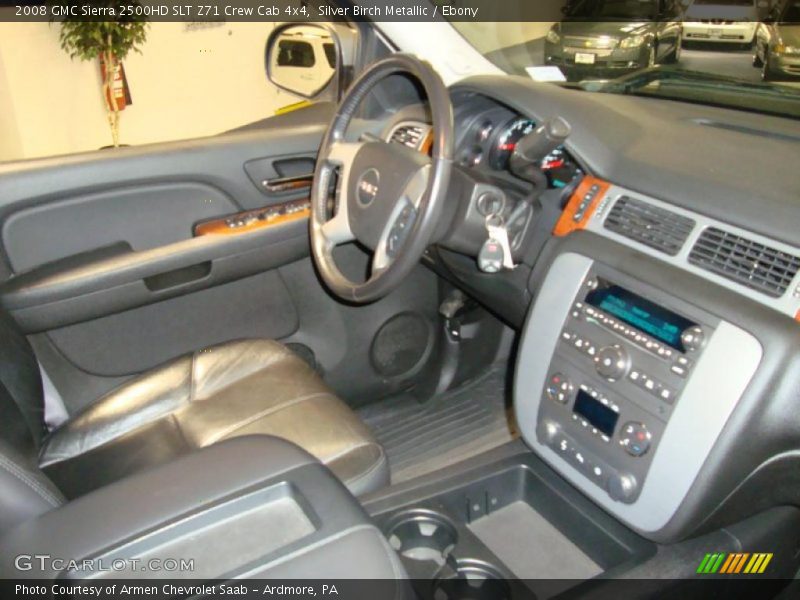 Silver Birch Metallic / Ebony 2008 GMC Sierra 2500HD SLT Z71 Crew Cab 4x4