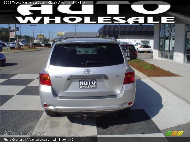 Classic Silver Metallic / Black 2008 Toyota Highlander Sport