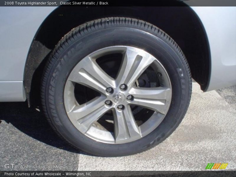 Classic Silver Metallic / Black 2008 Toyota Highlander Sport