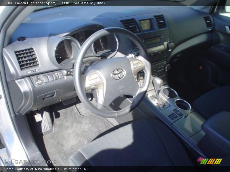 Classic Silver Metallic / Black 2008 Toyota Highlander Sport