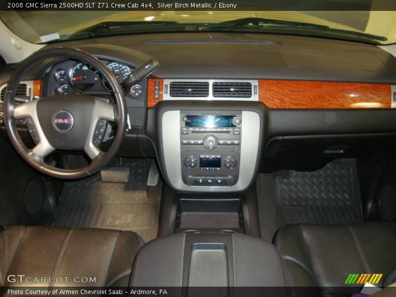 Silver Birch Metallic / Ebony 2008 GMC Sierra 2500HD SLT Z71 Crew Cab 4x4