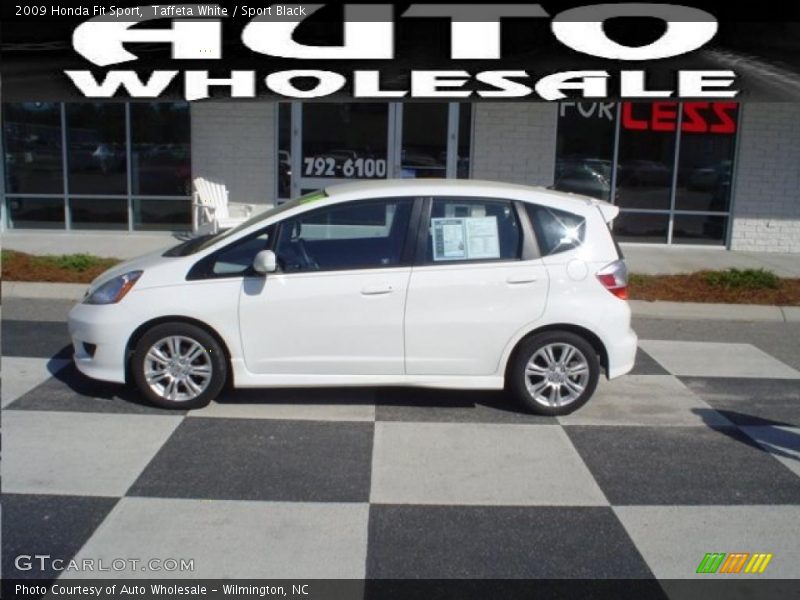 Taffeta White / Sport Black 2009 Honda Fit Sport