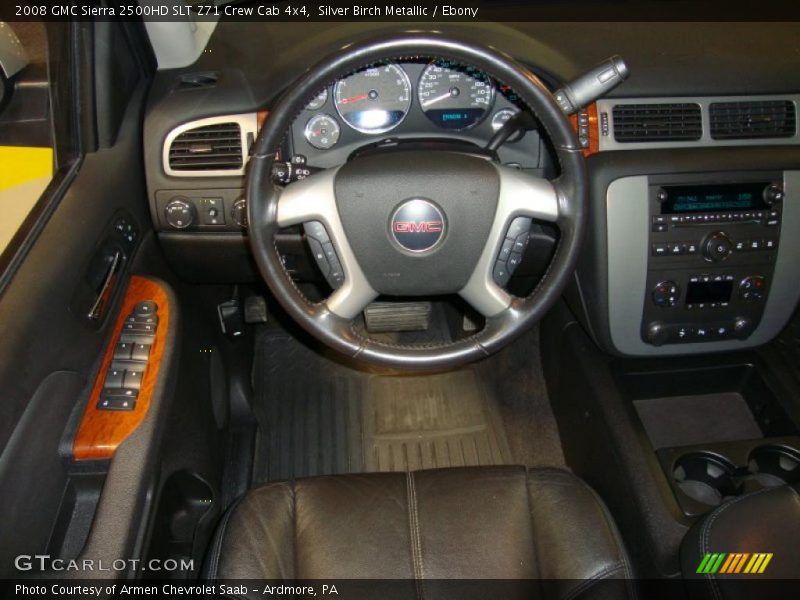 Silver Birch Metallic / Ebony 2008 GMC Sierra 2500HD SLT Z71 Crew Cab 4x4