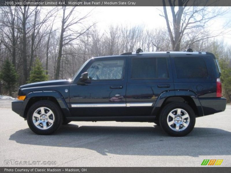 Midnight Blue Pearl / Medium Slate Gray 2006 Jeep Commander Limited 4x4