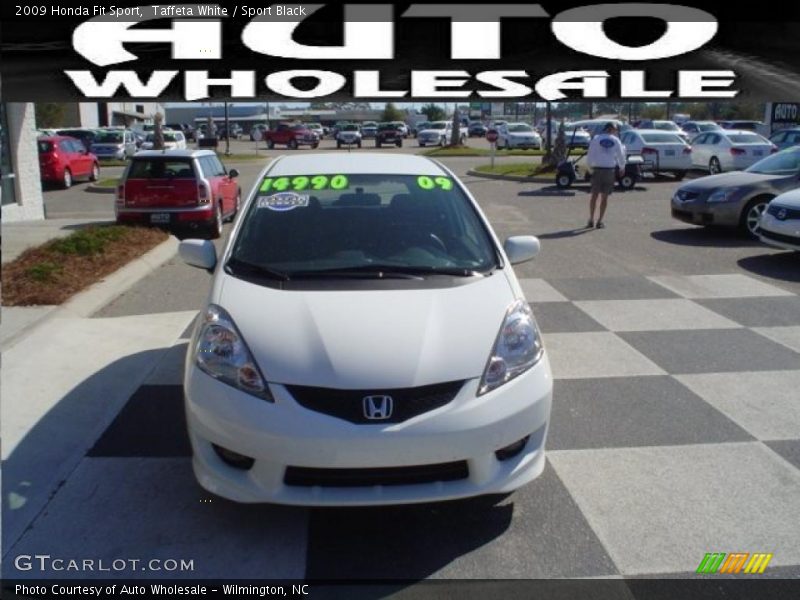 Taffeta White / Sport Black 2009 Honda Fit Sport