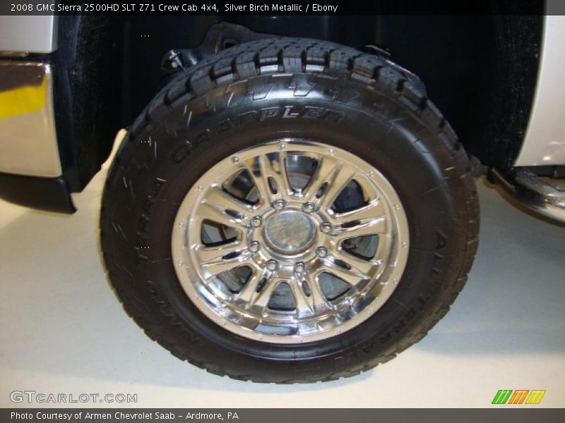 Silver Birch Metallic / Ebony 2008 GMC Sierra 2500HD SLT Z71 Crew Cab 4x4
