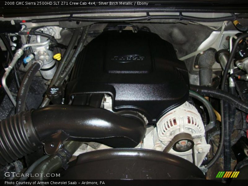 Silver Birch Metallic / Ebony 2008 GMC Sierra 2500HD SLT Z71 Crew Cab 4x4