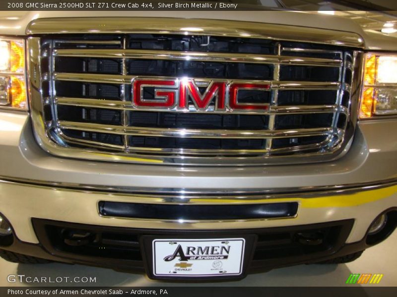 Silver Birch Metallic / Ebony 2008 GMC Sierra 2500HD SLT Z71 Crew Cab 4x4